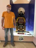 andrea montuori standing with lego samurai Andrea Montuori
