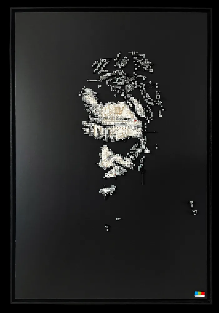 Joker’s Shadow: LEGO pixel art by Grégory