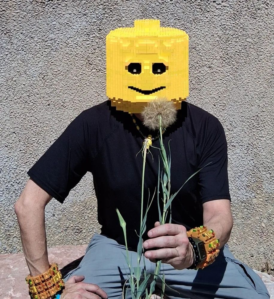 LEGO Head - MOC by artist Michael Dimitri Sammann 