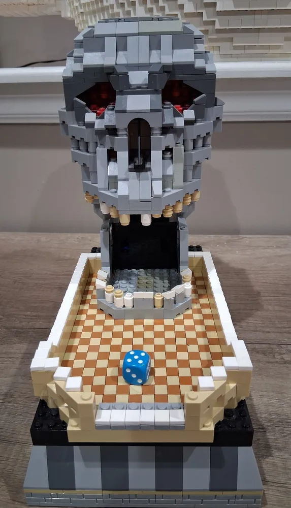 LEGO Skull Dice Roller MOC by artist Michael Dimitri Sammann 