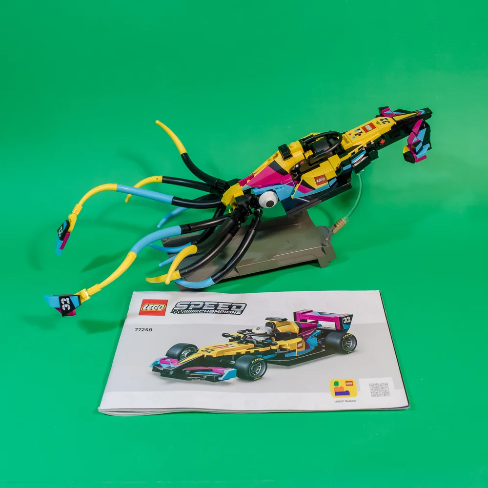 F1 Academy Giant Squid by artist Trevor Pearson-Jones 