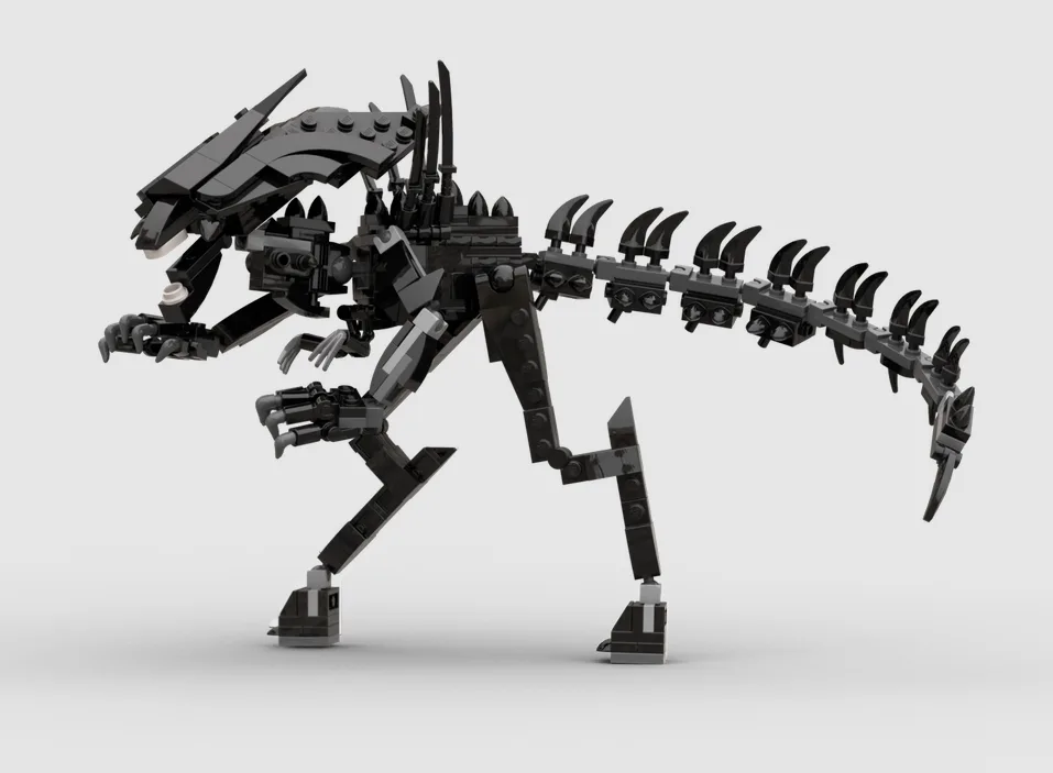 The Xenomorph Queen LEGO MOC by artist Trevor Pearson-Jones.