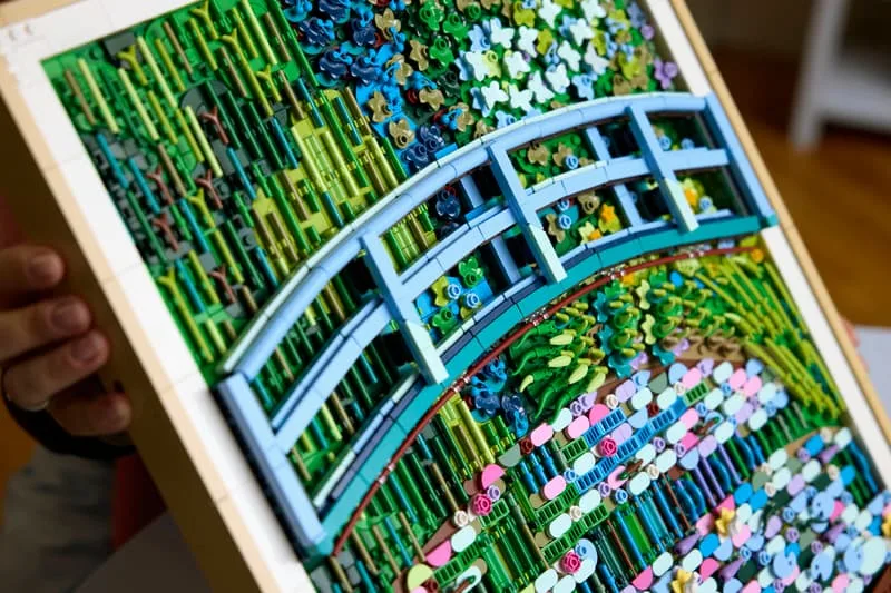 Water lily pond 1899 Claude Monet Metropolitan - Lego Version