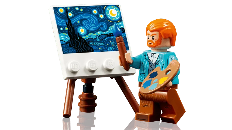 Van Gogh Starry Night - Lego Mosaic