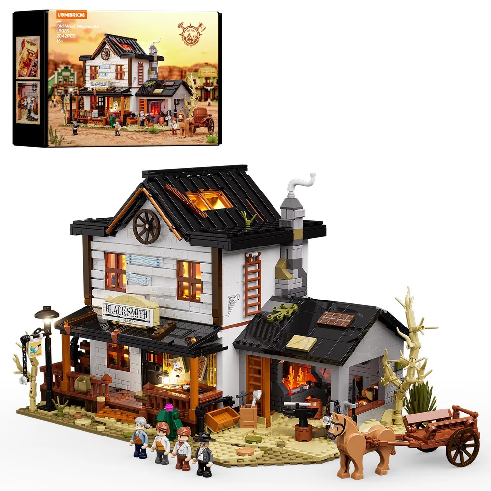 Lumibricks L9089 Old West Blacksmith set with packaging