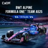 CaDA Alpine F1 car on track.