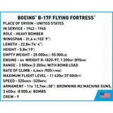 Boeing B-17F specifications.