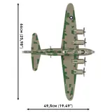 B-17F 5749 dimensions (top).