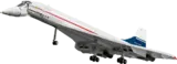 Lego Concorde with landing gear down.