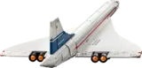 Lego Concorde rear-angled view.
