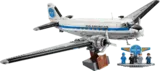 Lego DC-3 Pan Am model and minifigures.
