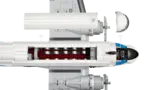 Lego DC-3 Pan Am interior view.