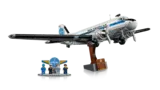 Lego DC-3 Pan Am model display.
