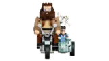 Front view Lego Hagrid motorcycle.