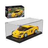 Mould King Lambo Gallardo car building set with display case and box.