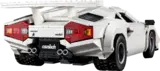 Rear 3/4 view of the Lego Countach model.