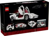 Lego Lamborghini Countach 10337-1 box back with open doors.