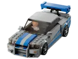 Lego Nissan Skyline GT-R (R34) top view.