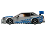 Lego Nissan Skyline GT-R (R34) side view.