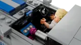 Lego Nissan Skyline GT-R (R34) interior detail.