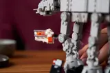 Close-up of mini Snowspeeder.