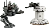 Lego AT-RT and gun turret builds.