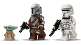 Lego Grogu, Mandalorian, AT-ST Driver minifigures.