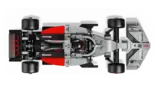 Top-down view of LEGO Audi F1 Race Car
