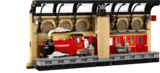 Assembled Hogwarts Express Book Nook, angled view.