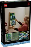 LEGO Art 31220 displayed on a wall.