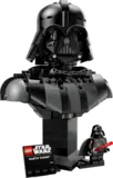Assembled Darth Vader Bust with minifigure.