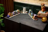 Complete Diagon Alley model on display.