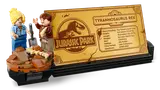 Info plaque and minifigures