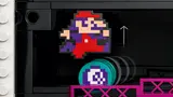 Jumpman jumping over barrel.