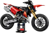 Ducati MX model on stand.