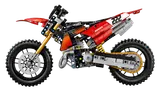 Side view of Ducati MX bike.