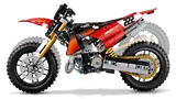 Ducati MX bike with suspension movement.