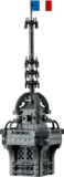 Spire detail of LEGO Eiffel Tower.