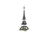 Modular sections of LEGO Eiffel Tower.