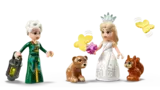 Glinda, Elphaba, and animal figures.