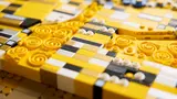 Close-up gold robe patterns