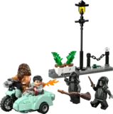 LEGO Harry Potter Hagrid & Harry's Privet Drive Escape components.