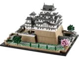 LEGO Himeji Castle model angle.
