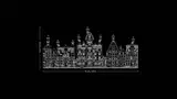 Blueprint of Hogsmeade Village dimensions.