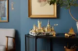 Lego Hogwarts Castle on a modern desk