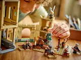 Child playing with LEGO 76447.