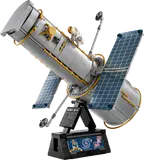 Hubble model with astronaut minifigure.