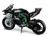 Rear view of Kawasaki Ninja H2R model.