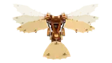 Top view, flapping wings animation.