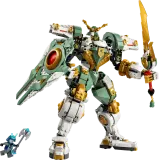 Mech with sword, shield, and Ice Emperor.